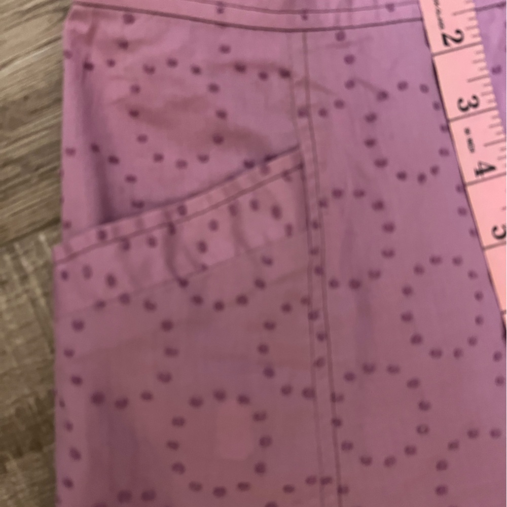 Marc Jacobs pink A-Line Skirt with circle design, zipper, fully lined - Picture 5 of 10